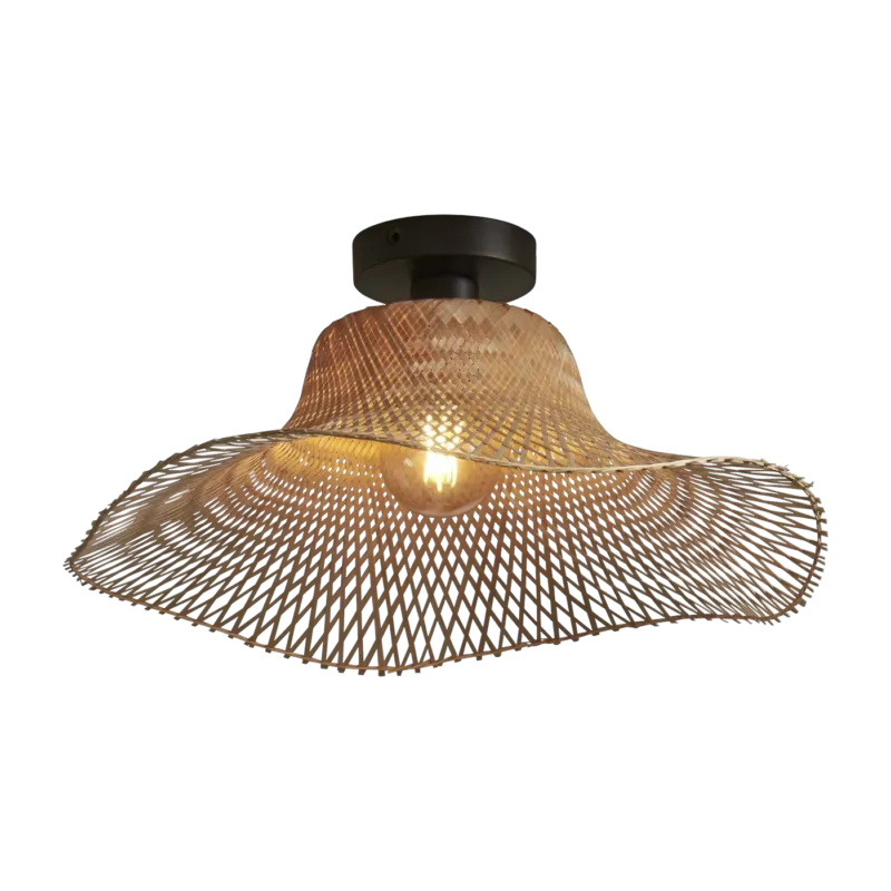 Plafonnier en bambou naturel 50x15 cm Ibiza - Good & Mojo
