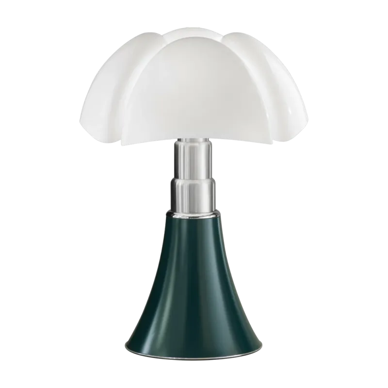 Lampe en acier inox vert agave 27 x 35 cm Mini Pipistrello - Martinelli Luce