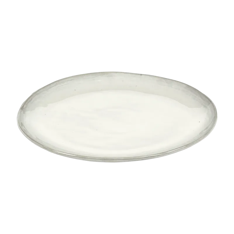 Assiette blanche cassée 25cm La Mère - Serax