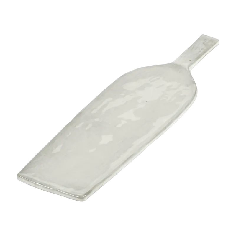 Planche de service rectangulaire en grès blanche cassée 46cm La Mère - Serax