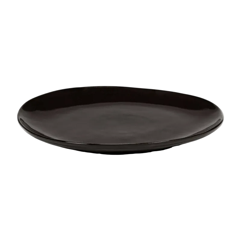 Assiette marron ébène 25cm La Mère - Serax