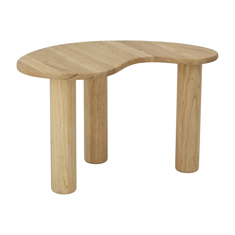 Table basse 65 x 40 cm en bois d'hévéa naturel Luppa - Bloomingville