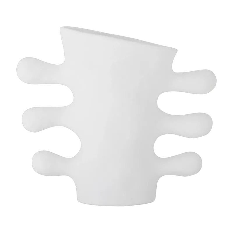 Vase organique en grès blanc Pernilla - Bloomingville