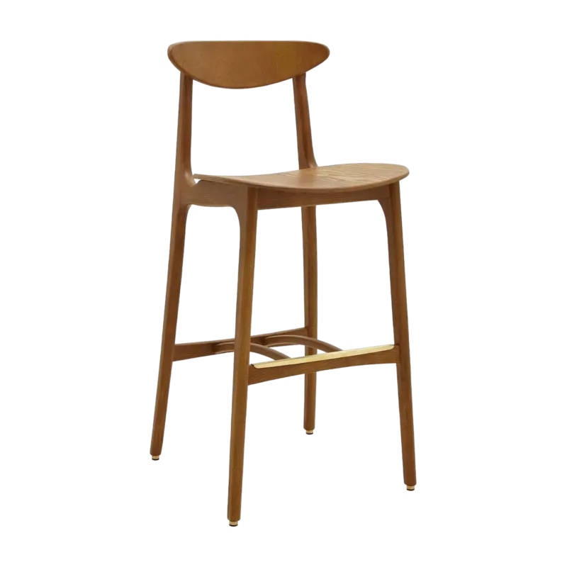 Chaise de bar en frêne foncé 75 cm Timber - 366 Concept