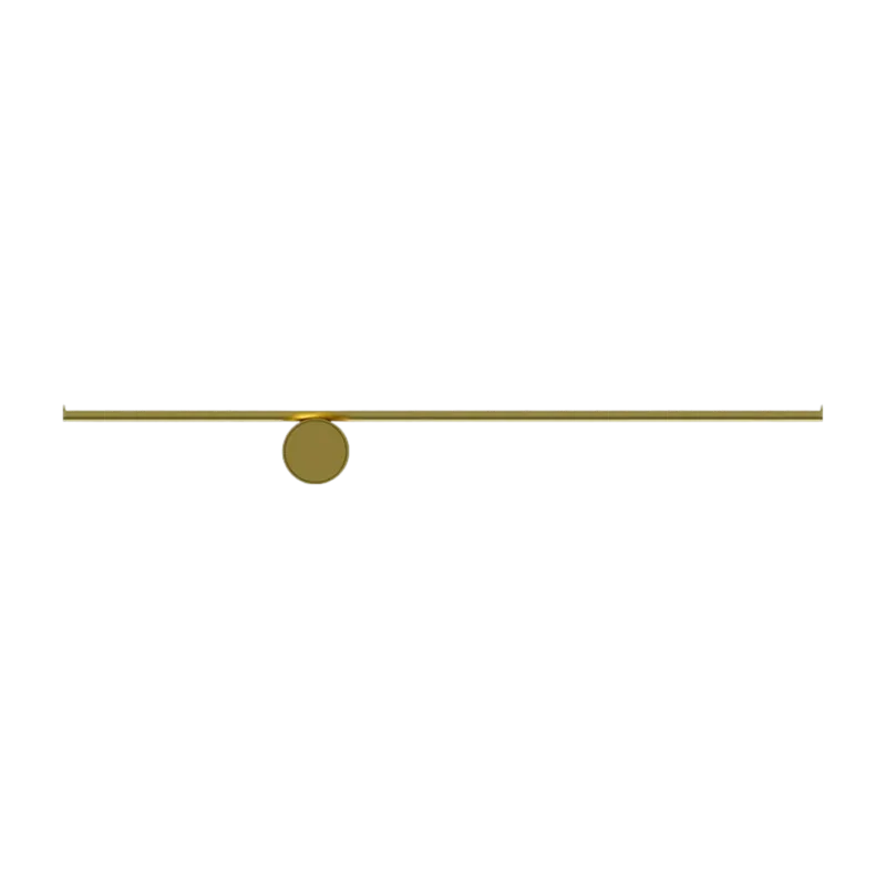 Appliques design en acier anodisé champagne w1 Coordinates - Flos