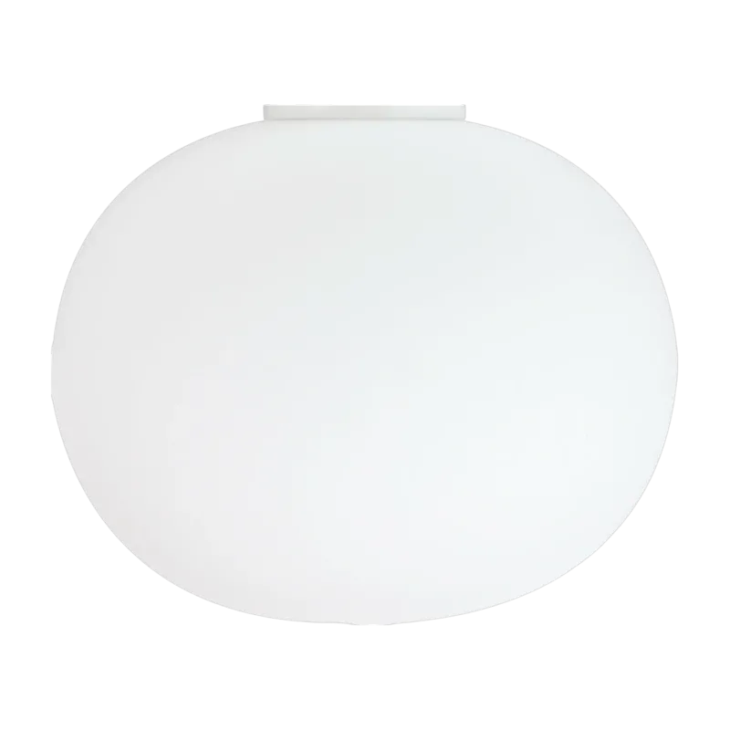 Applique design en verre opalin 16 x 19 cm Glo-Ball - Flos