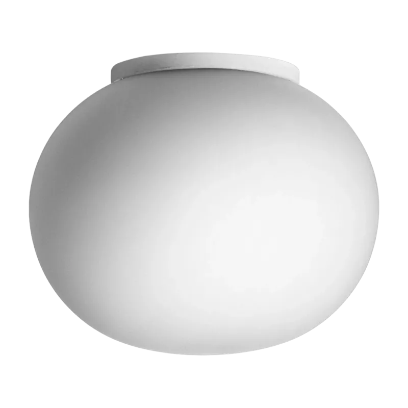Petite applique pour miroir en verre opalin ip44 8,5 x 11,2 cm Glo-Ball - Flos
