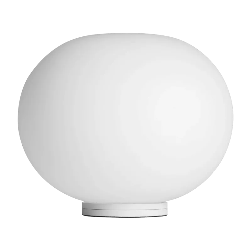 Lampe de table design en verre opalin 19 x 16 cm Glo-Ball - Flos