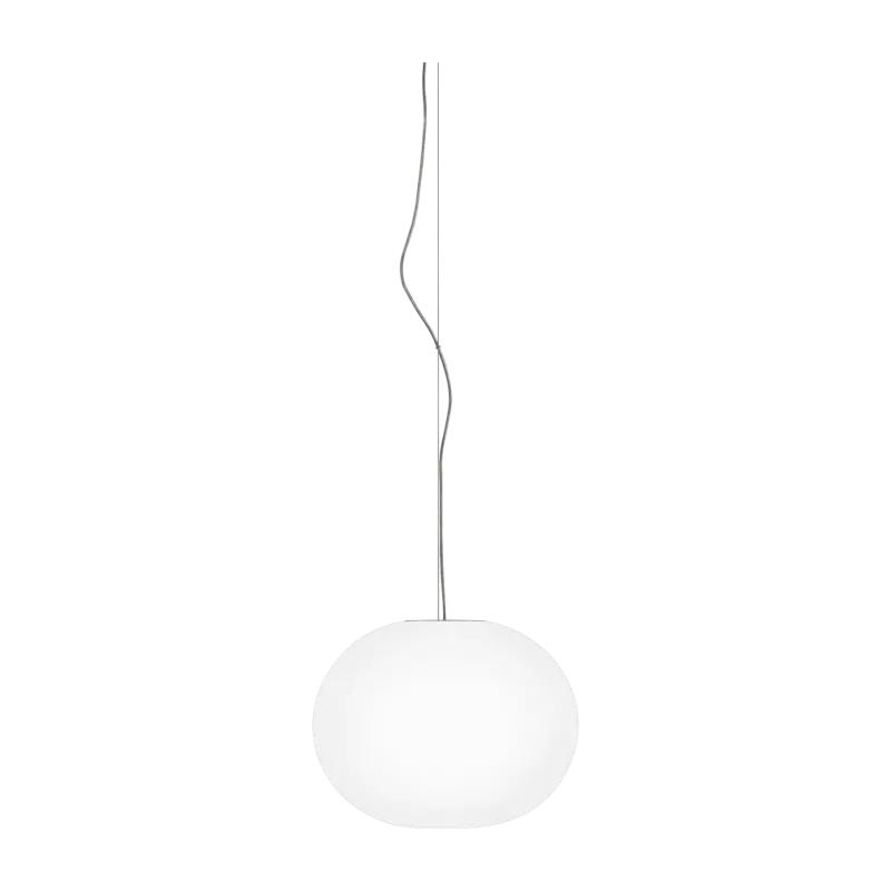 Suspension design en verre opalin 27 x 33 cm Glo-Ball - Flos