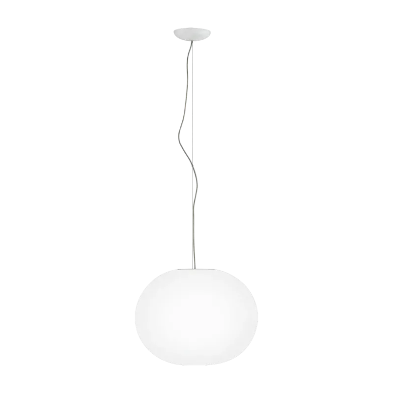 Suspension design en verre opalin 36 x 45 cm Glo-Ball - Flos