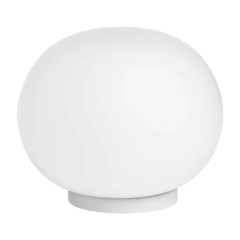 Petite lampe de table design en verre opalin 11,2 x 9 cm Glo-Ball - Flos