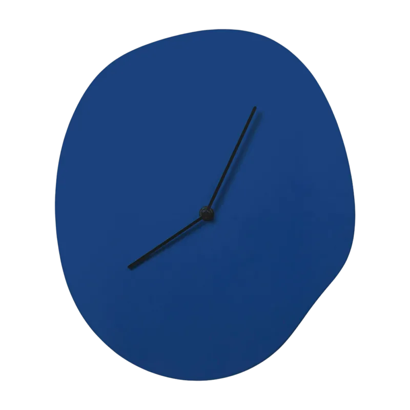 Horloge murale bleue 28 x 33 cm Melt - Ferm Living