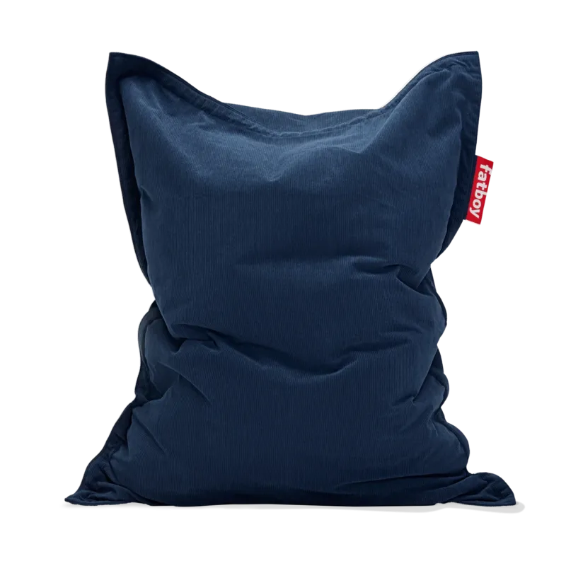 Pouf original recyclé deep blue Slim cord - Fatboy