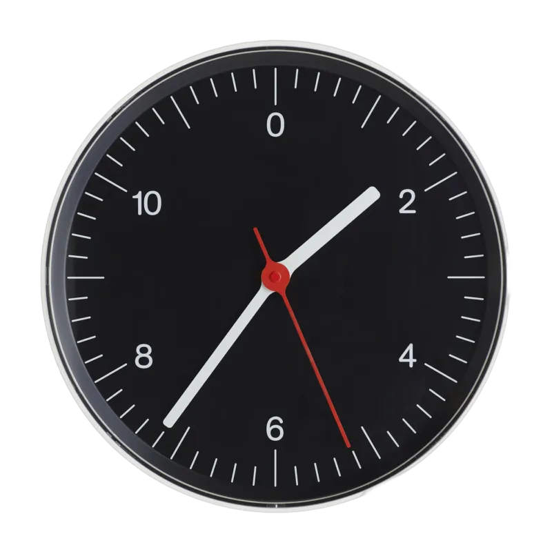 Horloge murale noire 26 cm - HAY