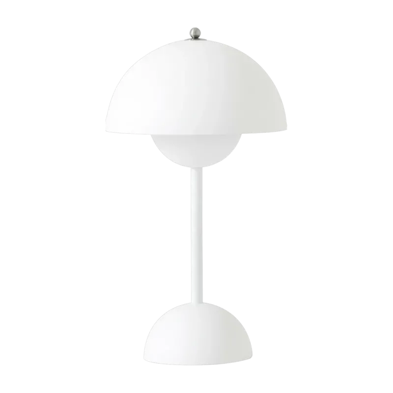 Lampe à poser sans fil blanc mat Flowerpot VP9 - &tradition