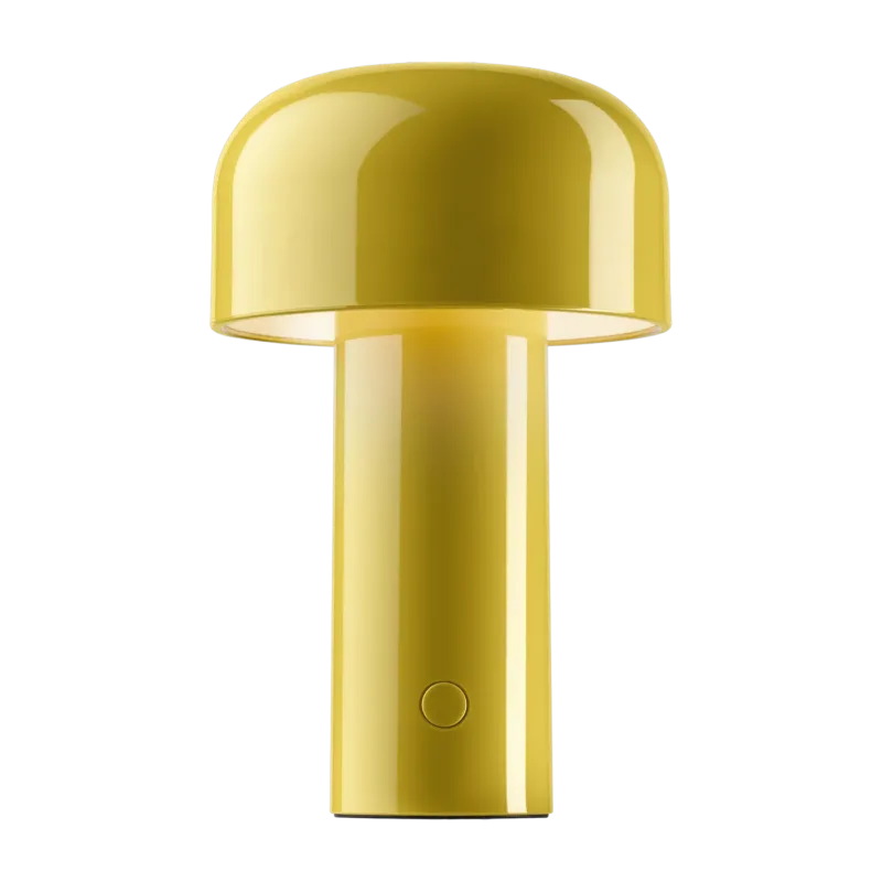 Lampe de table rechargeable design jaune Bellhop - Flos