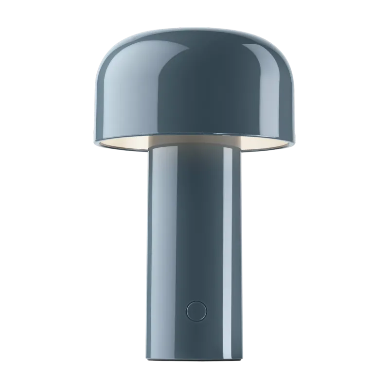Lampe de table rechargeable design bleu gris Bellhop - Flos