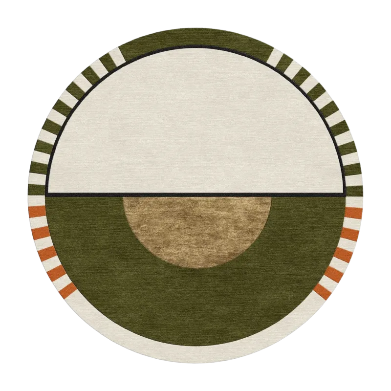 Tapis rond en laine et soie végétale 200 cm Laetitia - SON-TAPIS