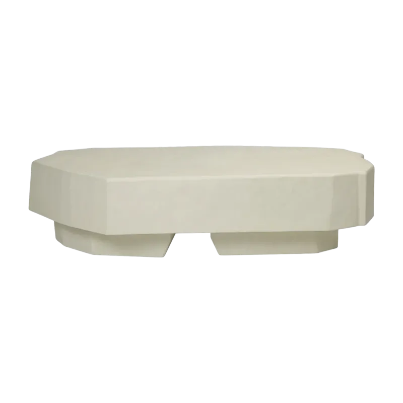 Table basse ivoire en béton et fibre de verre Staffa - Ferm Living