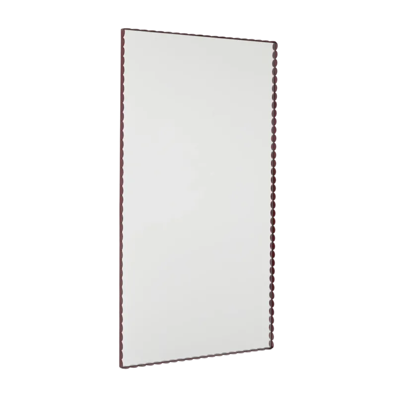 Miroir rectangulaire l bordeaux 72,5 x 133,5 cm Arcs - HAY