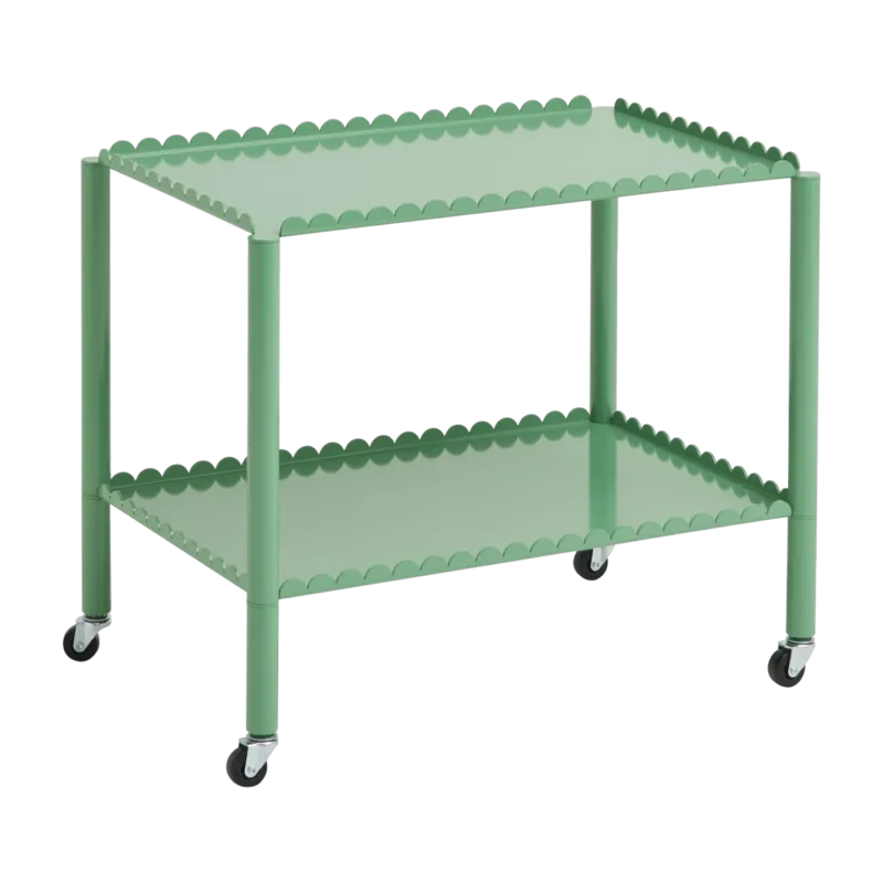 Desserte en acier vert jade Arcs - Hay