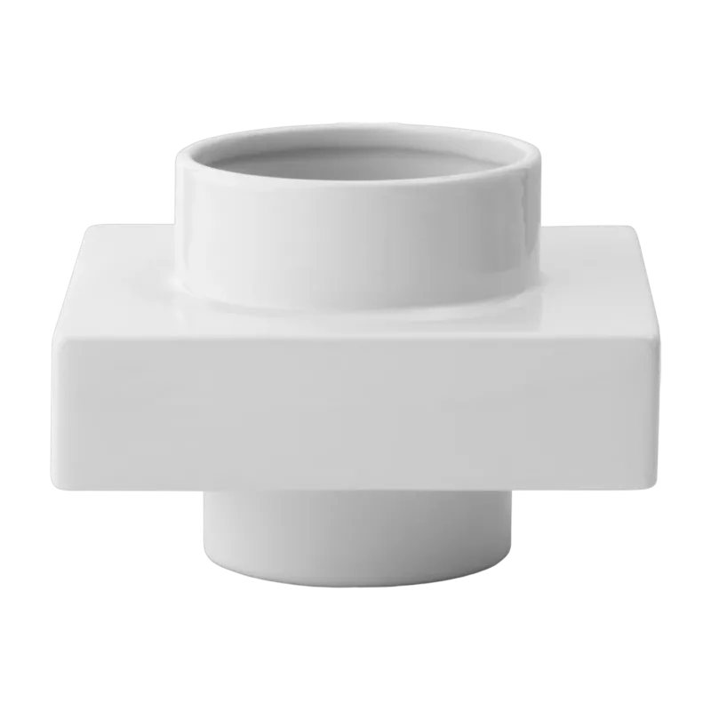 Vase empilable blanc snow 12 cm s2 Deko - Normann Copenhagen