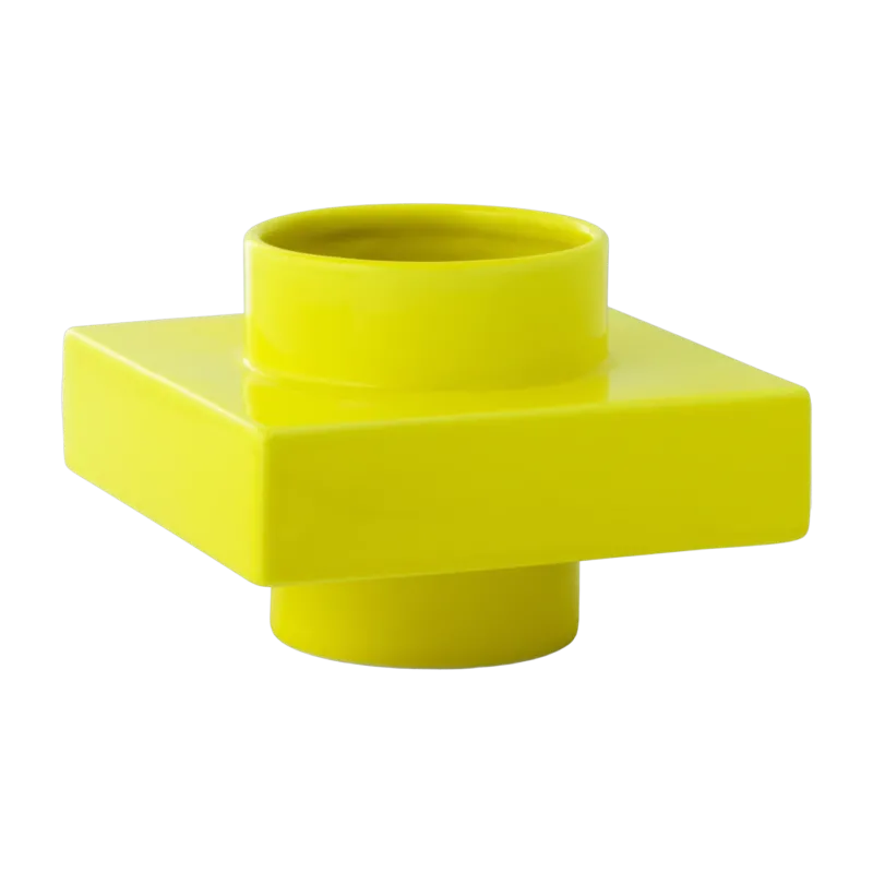 Vase empilable jaune citron 12 cm s2 Deko - Normann Copenhagen