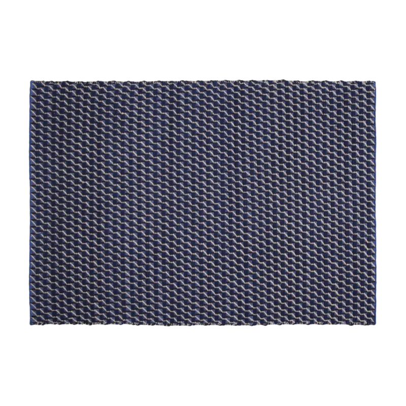 Tapis en laine bleu 240x170 cm Channel - HAY