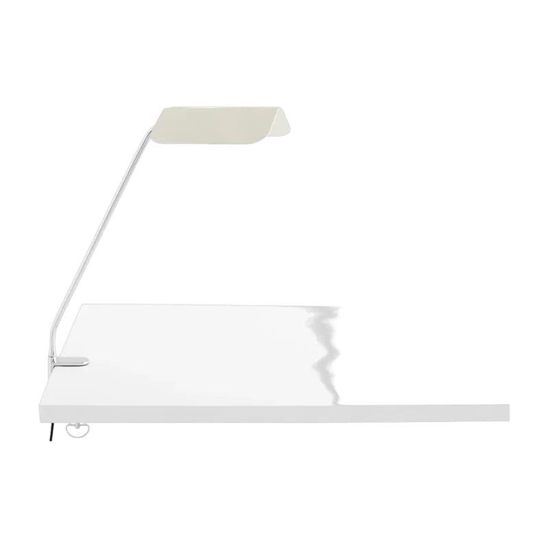 Lampe de bureau blanc oyster à pince Apex - HAY