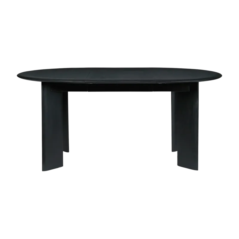 Table ronde extensible en hêtre huilé noir 117 cm Bevel - Ferm Living