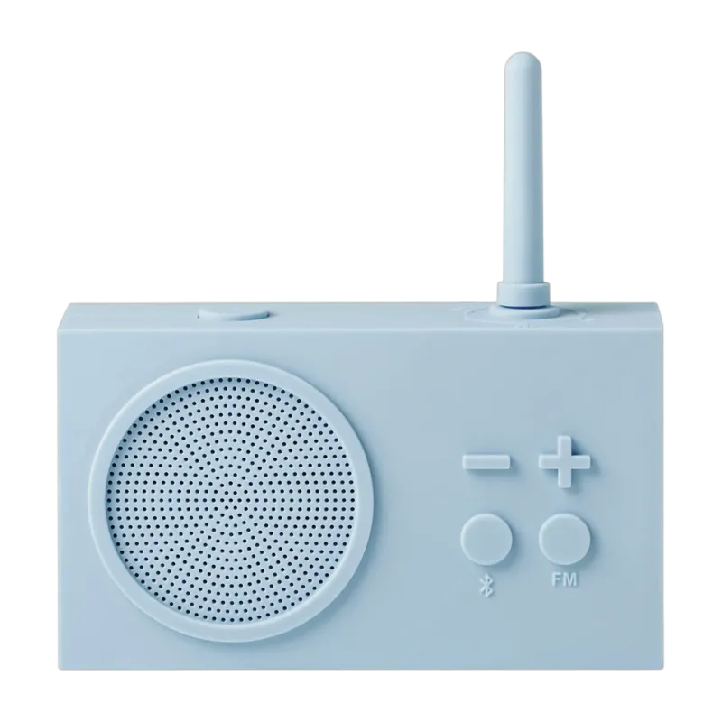 Radio FM & Enceinte Bluetooth bleu clair Tykho 3 - Lexon