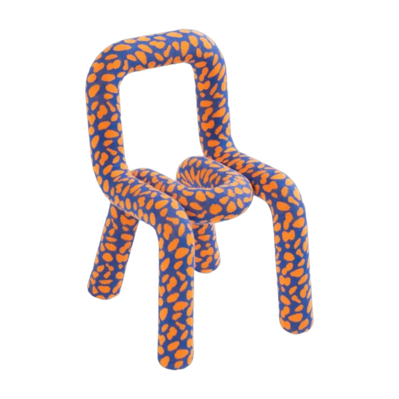 Chaise pour enfant en coton imprimé parrot Mini Bold - Moustache