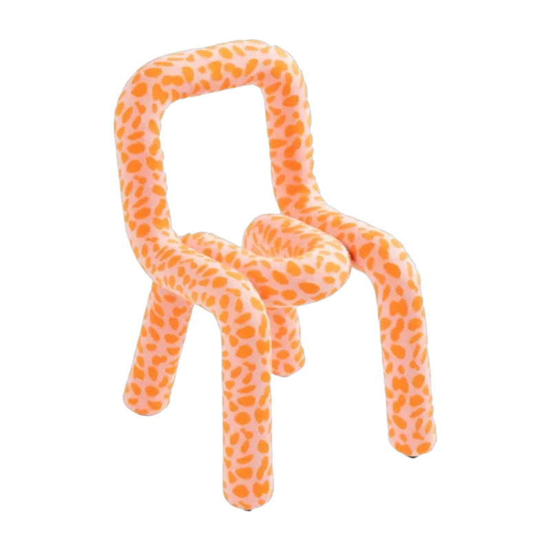 Chaise pour enfant en coton imprimé koï Mini Bold - Moustache