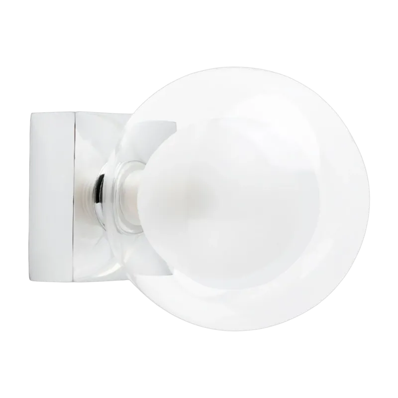 Applique murale en verre chrome 11,5 cm Perla - Faro Barcelona