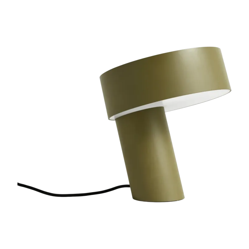 Lampe de table en aluminium kaki Slant - Hay