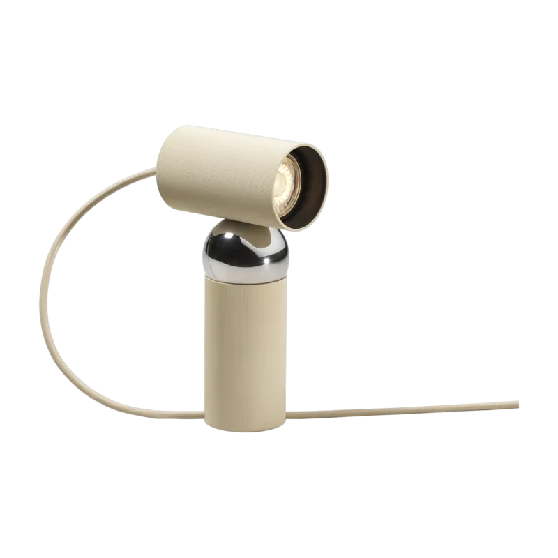 Lampe de table orientable en polycarbonate lin 10,4x20,3cm Bilboquet - Flos