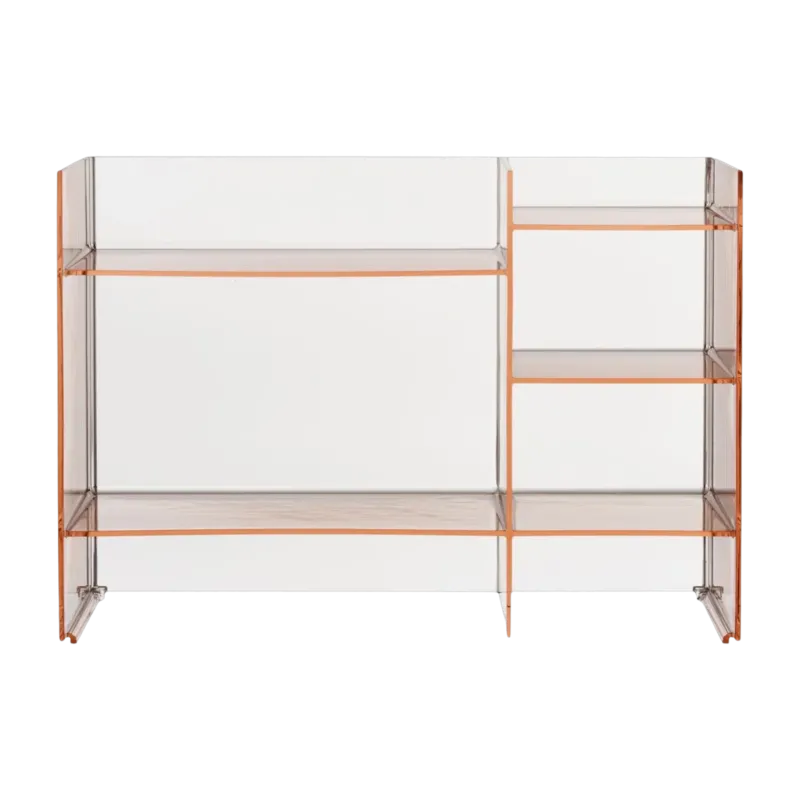 Meuble de rangement rose nu 75 x 53 cm Sound rack - Kartell