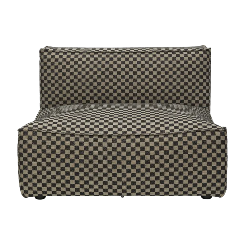 Canapé modulable en tissu damier 108 cm Catena - Ferm Living