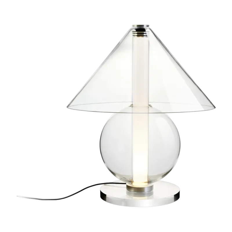 Lampe de table en verre transparent Fragile - Marset