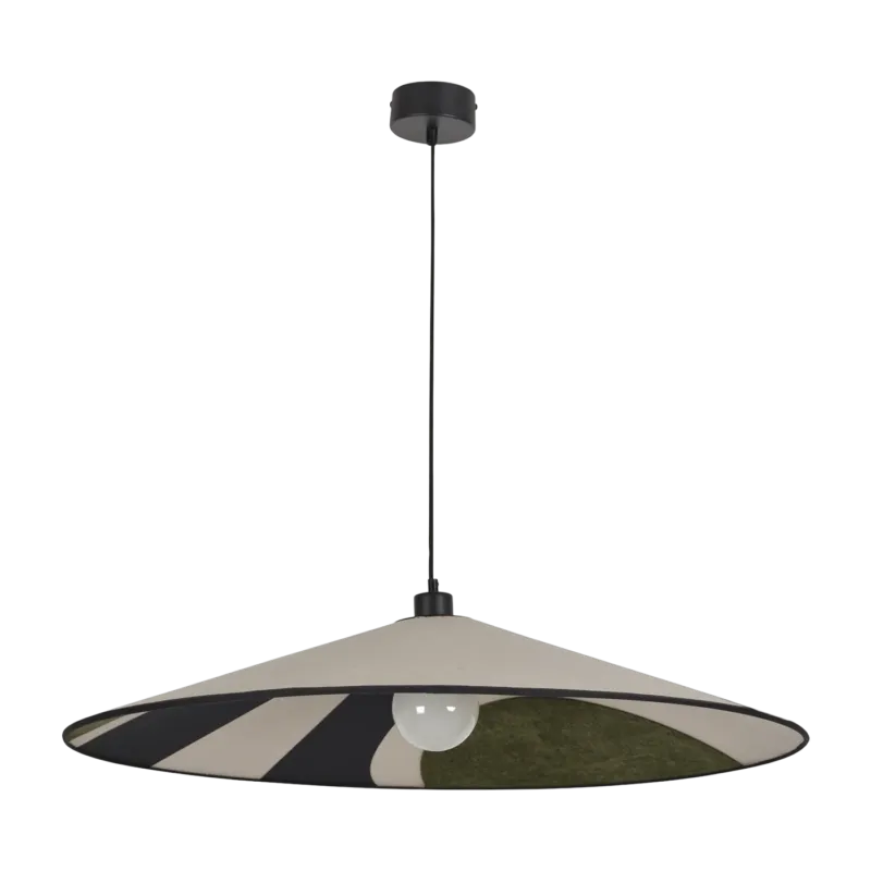 Suspension en tissu seventies bouleau 80 cm Sonia Laudet - Market Set