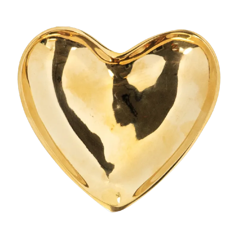 Plateau en forme de coeur en laiton 9 cm Nostalgic Love - Anna + Nina