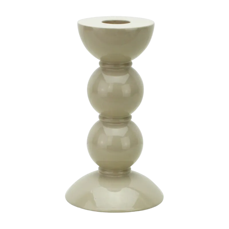 Bougeoir en bois cappuccino 14 cm Bobbin - Addison Ross