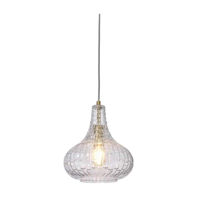 Suspension en verre clair 24cm Venise Drop - It's about Romi