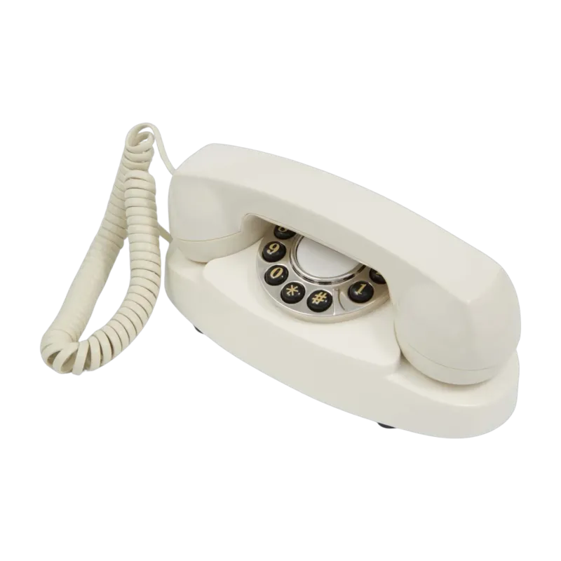 Téléphone à bouton poussoir ivoire Audrey - GPO Retro