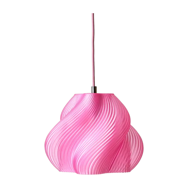 Suspension rose sorbet et laiton 20 cm Soft serve 01 - Crème atelier