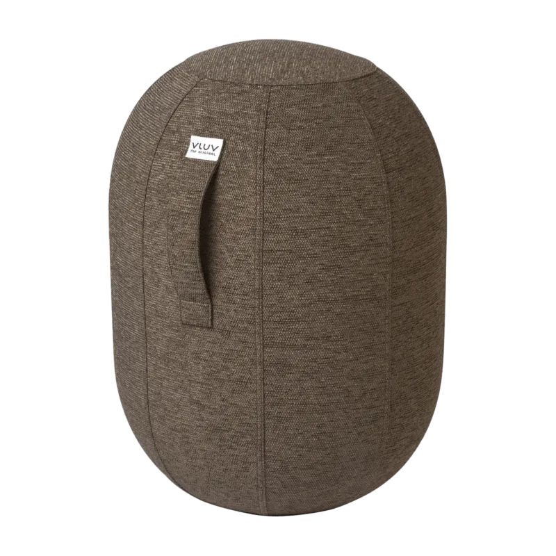 Siège ergonomique en tissu bouclette marron greige Kapsul Stov - Vluv