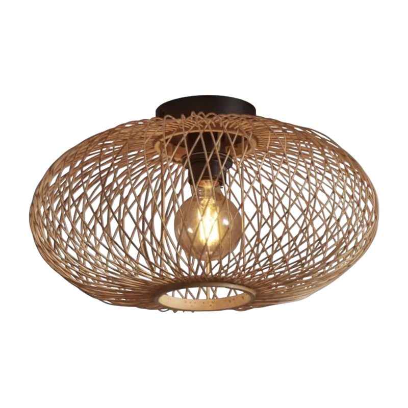 Plafonnier en bambou naturel 40x12 cm Cango - Good & Mojo