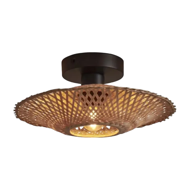 Plafonnier en bambou naturel 30x8 cm Kalimantan - Good & Mojo