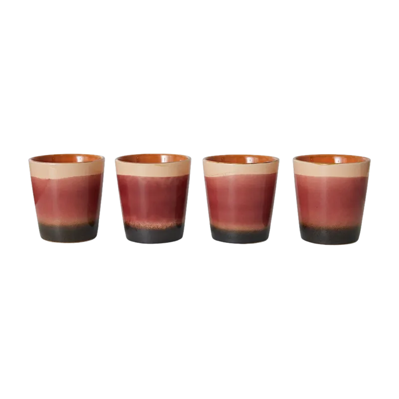 Tasse à café en grès rose 230ml Rise - HKLIVING
