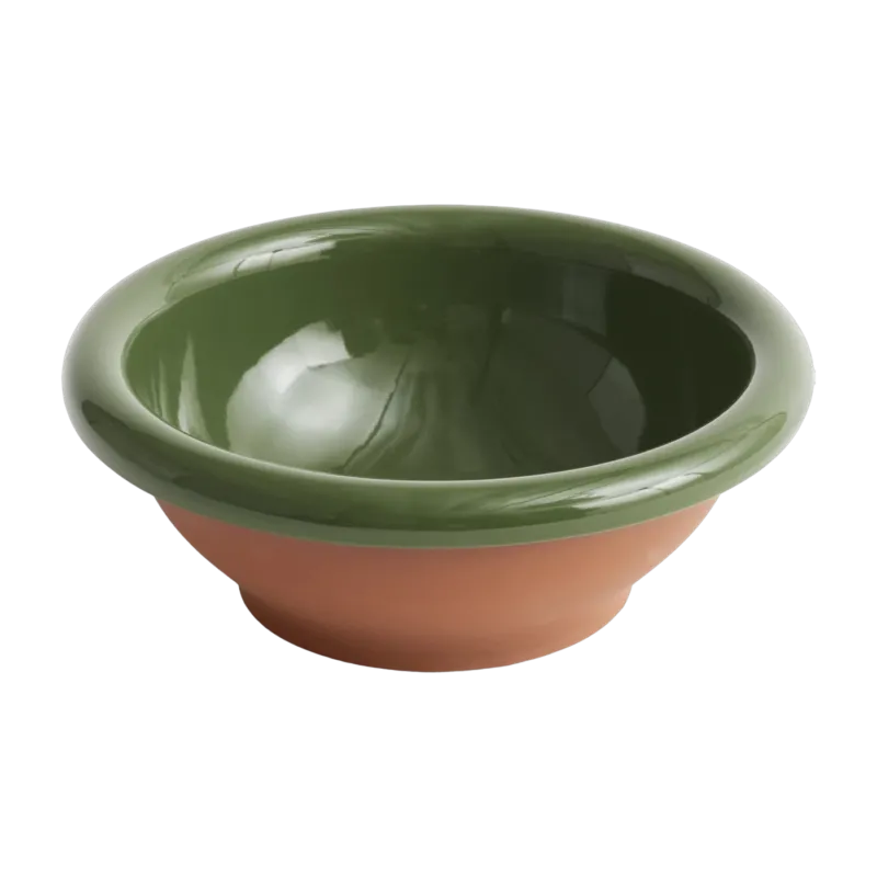 Saladier en terre cuite vert 21 cm Barro - Hay